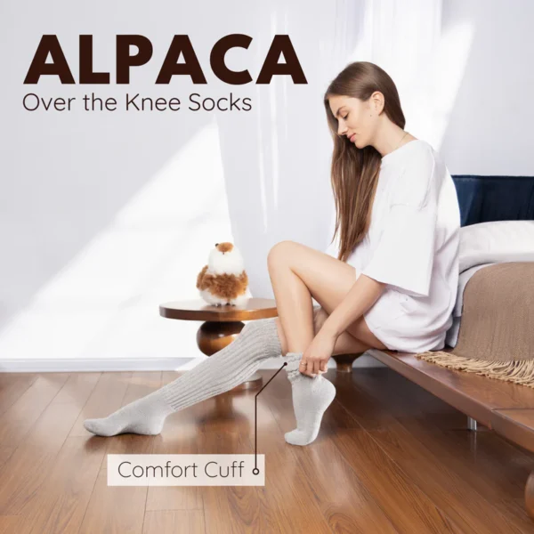 ALPACA SOCKS Over the Knee – Bild 3